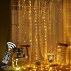 Гирлянда нити росы 3*3м USB, гирлянда штора проволока нити росы USB, новогодняя гирлянда 300 лампочек USB